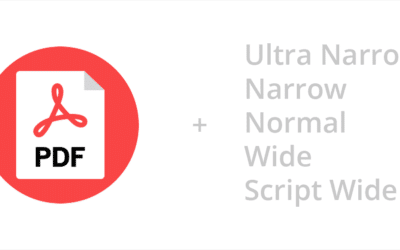 PDFs & Column Widths