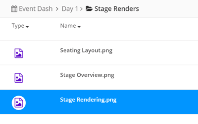 Event Dashboard Foldering Overview