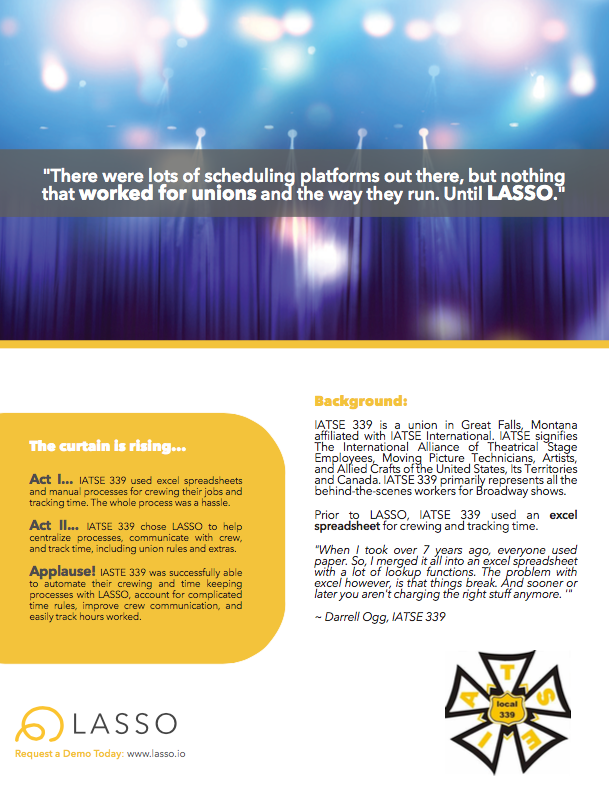 how iatse local 339 was able to automate their crewing and