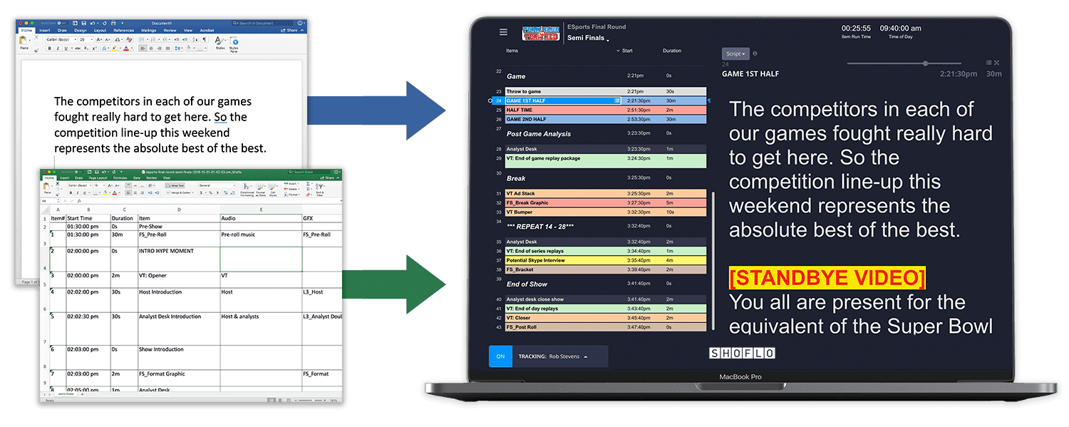 broadcast featured word excel2