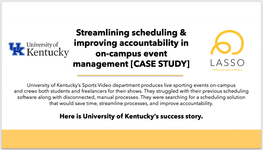 University of Kentucky Testimonial