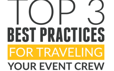 Top 3 best practices for traveling your event crew [Video Infographic]