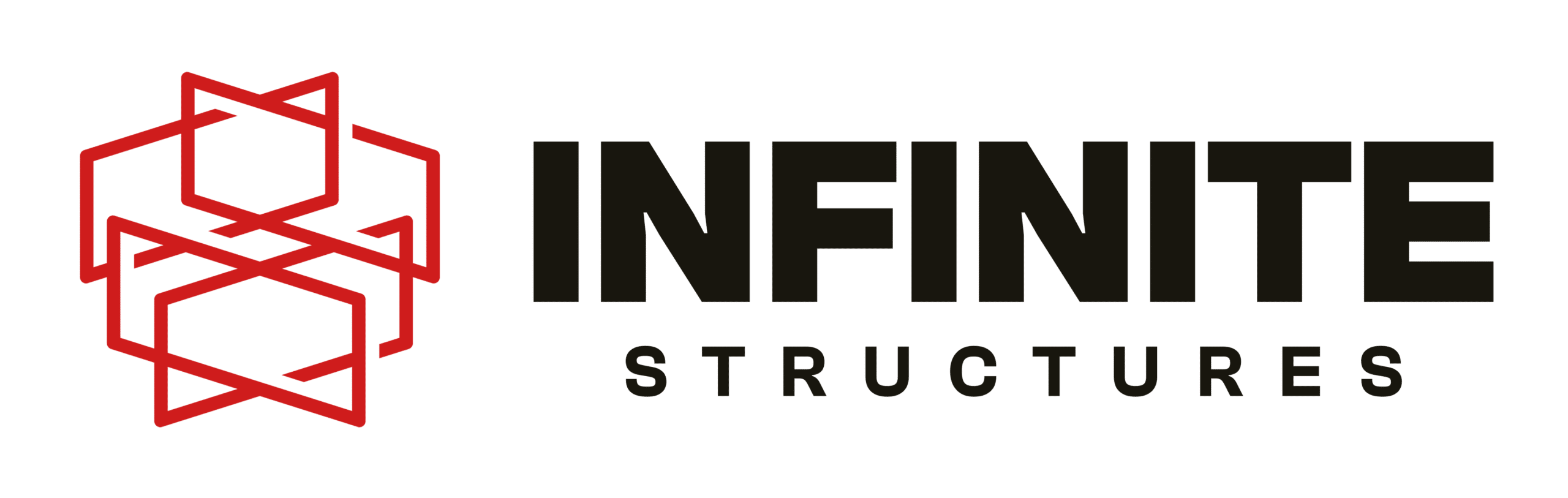 infinite structures red icon, black text