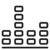 Audio-A1-A2-A3-LASSO sound bar icon